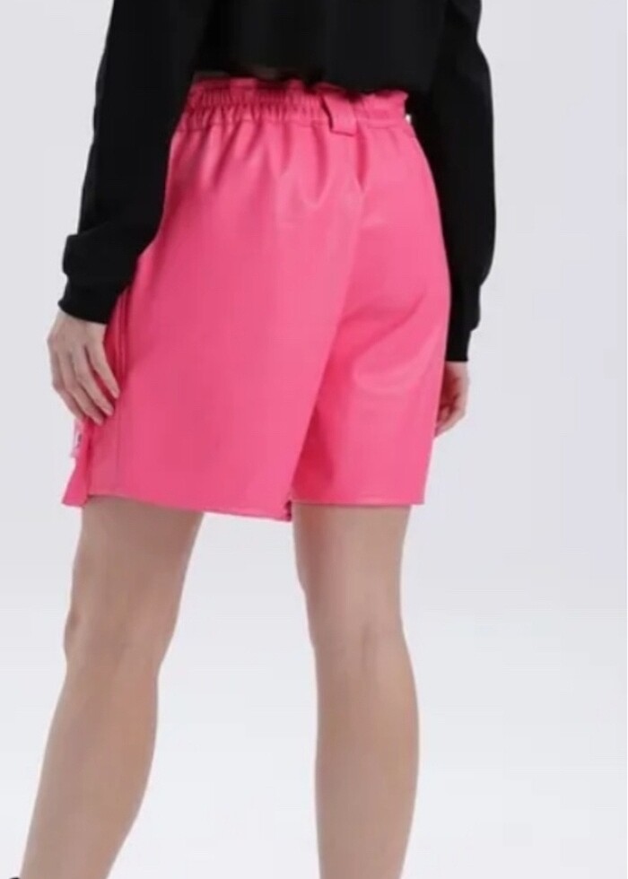 Re Design 36-38 uyumlu neon pembe yeni etiketli şort - Görsel 4