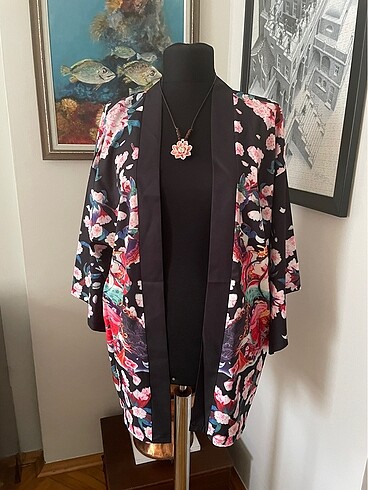 universal Beden Yeni çok renkli standart beden saten kimono
