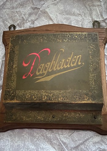 1930 lardan Hollanda malı gazete rafı - Görsel 2