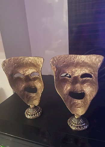 Altın Renkli Mask Figürinleri - Görsel 5