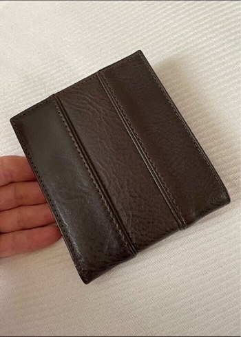Massimo Dutti koyu kahve yeni etiketli erkek cüzdanı - Görsel 2