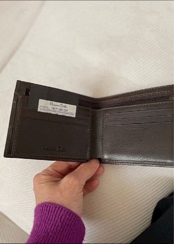 Massimo Dutti koyu kahve yeni etiketli erkek cüzdanı - Görsel 3