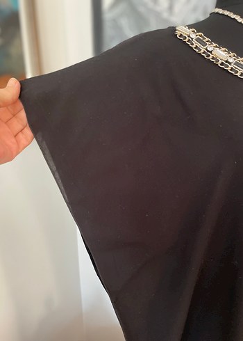 Faik Sönmez std bd siyah taşlı Pareo - Görsel 4