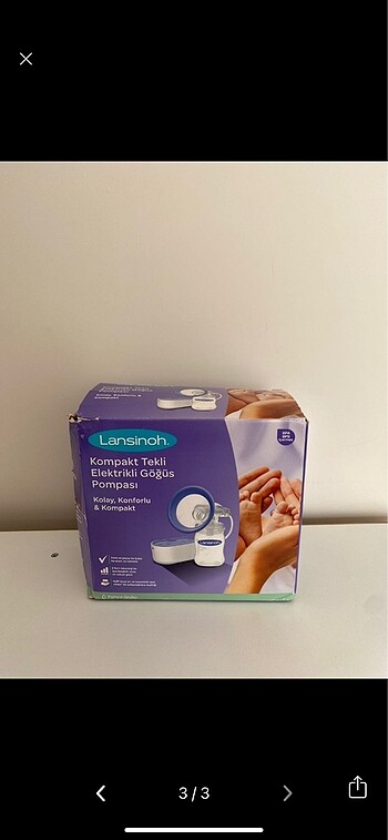 LANSİNOH ELEKTRİKLİ GÖĞÜS SÜT POMPASI