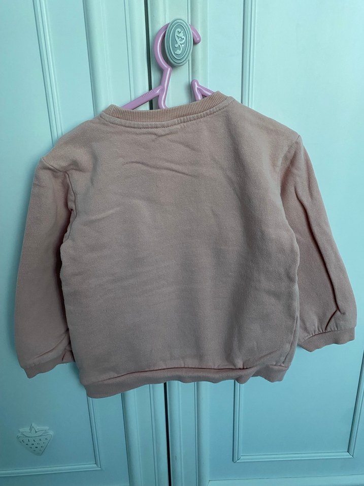 Kız Çocuk Bej Uzun Kollu Sweatshirt - Görsel 2