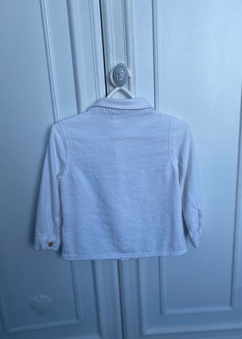 Erkek Çocuk Beyaz Keten Gömlek - Görsel 2