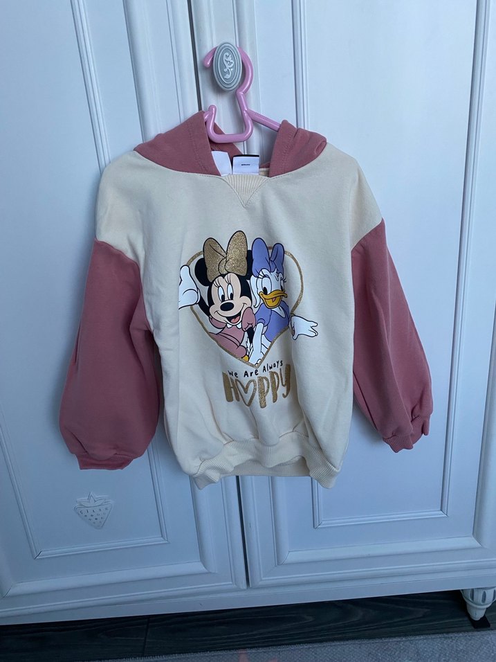 Bebek Kız Baskılı Uzun Kollu Takım - Görsel 4