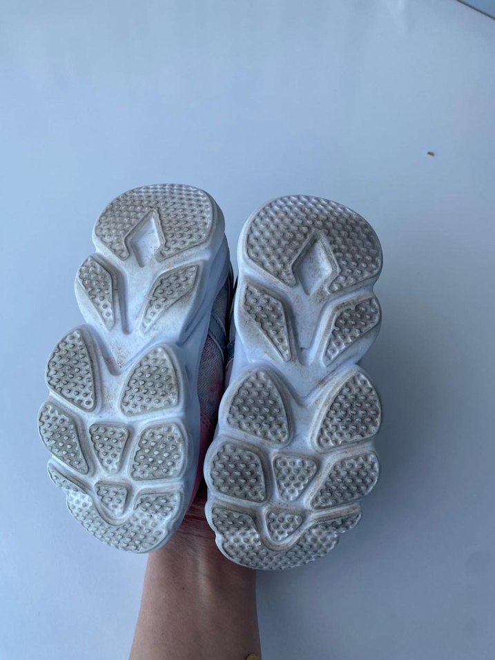 Kız Çocuk Pembe Pastel Bağcıklı Spor Ayakkabı - Görsel 2