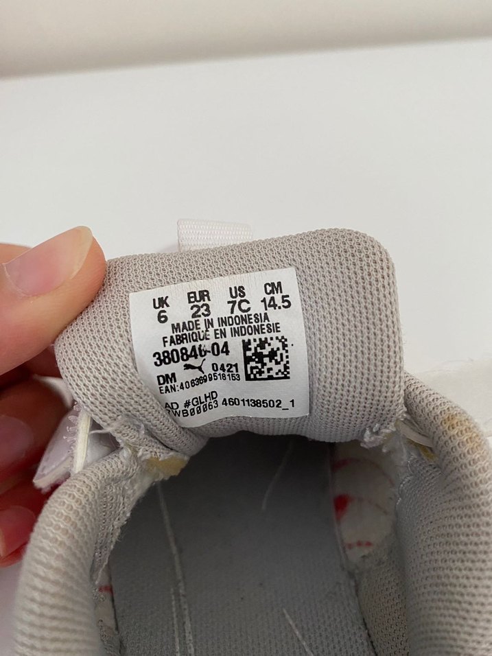 Kız Çocuk Beyaz Cırt Cırtlı Spor Ayakkabı - Görsel 4