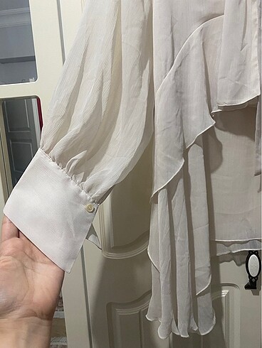 m Beden ten rengi Renk Zara şifon bluz