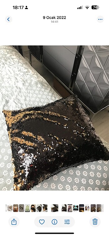  Beden altın Renk Yastık kılıfı
