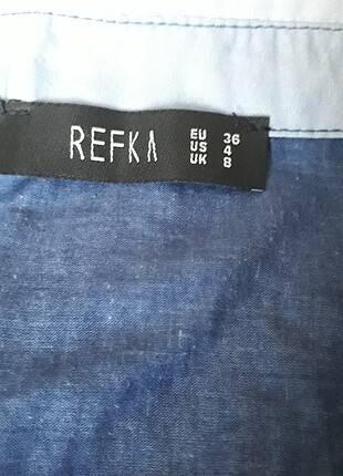 s Beden Refka Mavi Günlük Elbise