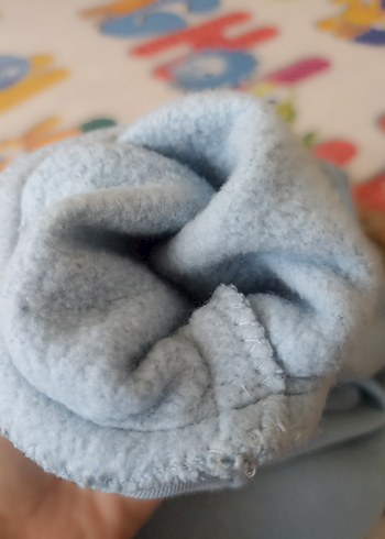 Mavi Kürklü Bebek Tulumu - Görsel 3