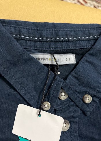 Erkek Çocuk Lacivert Denim Gömlek - Görsel 3