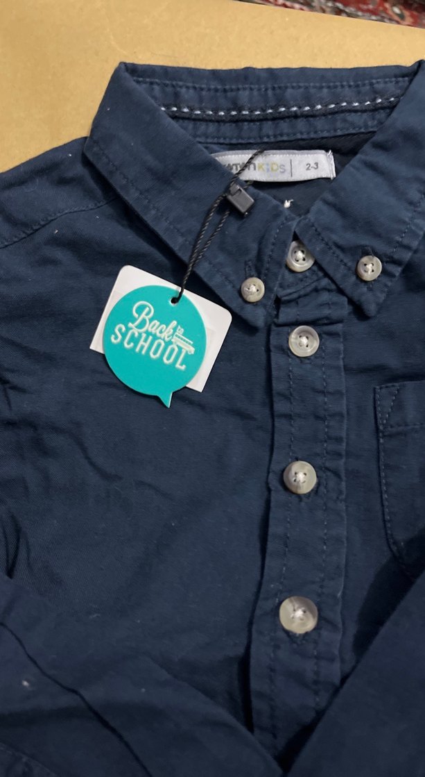 Erkek Çocuk Lacivert Denim Gömlek - Görsel 4