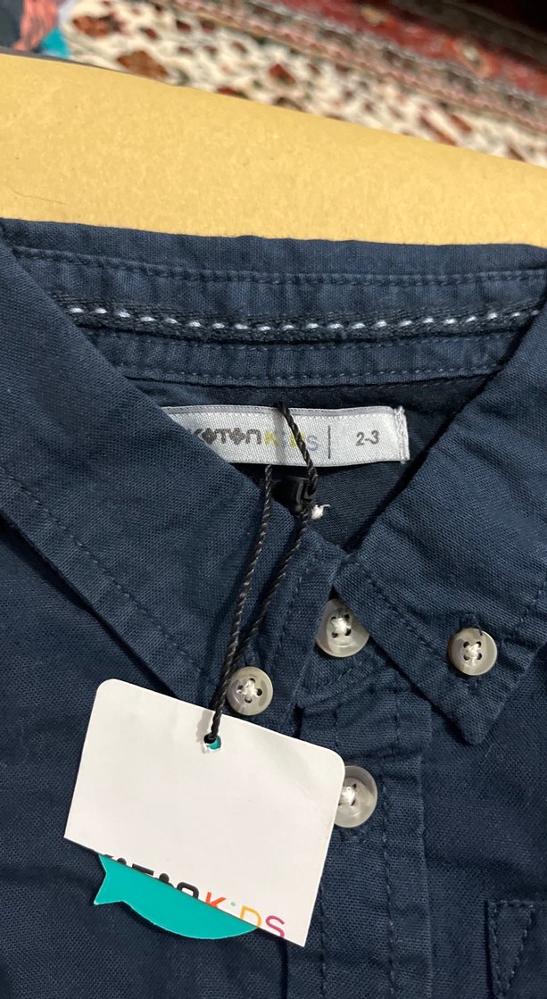 Erkek Çocuk Lacivert Denim Gömlek - Görsel 3