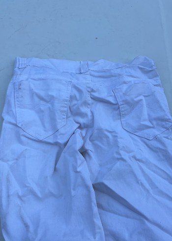 Beyaz Regular Fit Denim Kadın Pantolon - Görsel 6