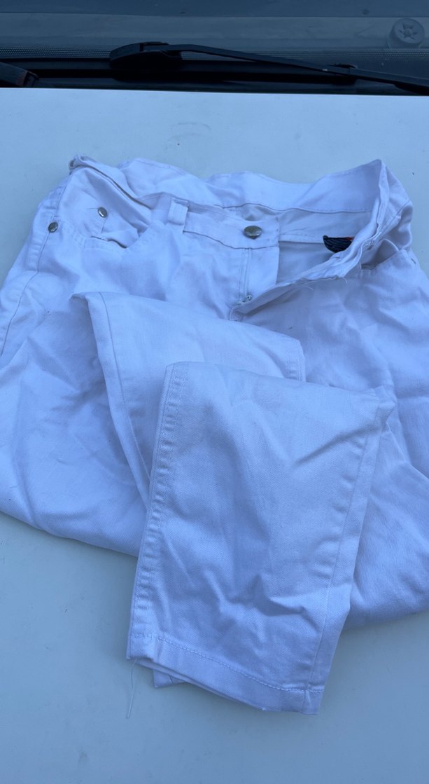 Beyaz Regular Fit Denim Kadın Pantolon - Görsel 5