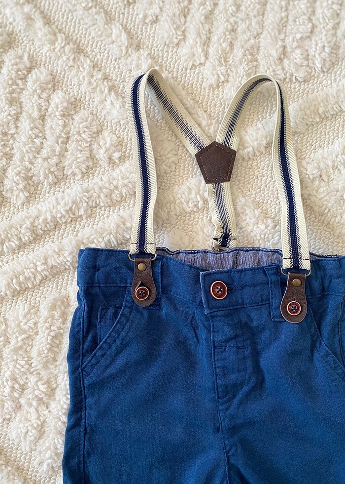 Bebek papyonlu salopet - Görsel 3