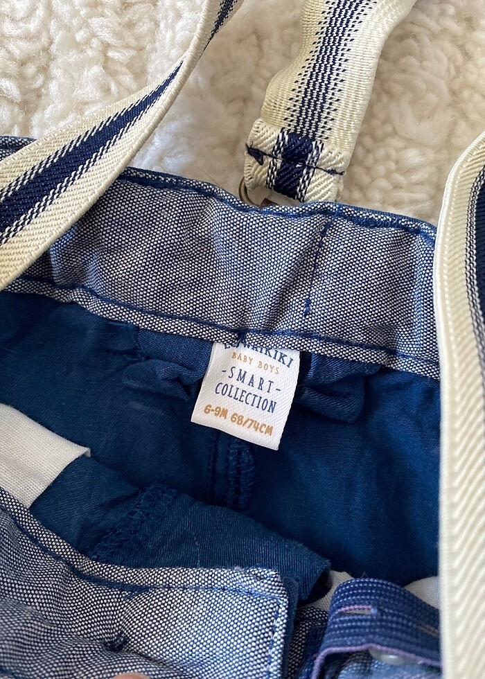 Bebek papyonlu salopet - Görsel 5