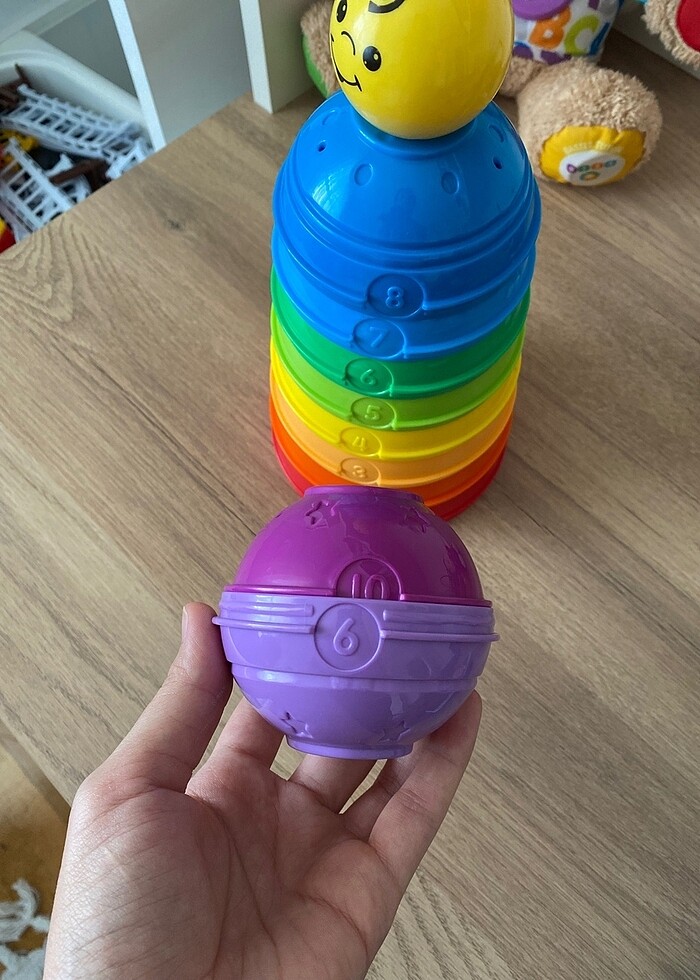 Fisher price numaralı kaplar renkli kuleler - Görsel 2