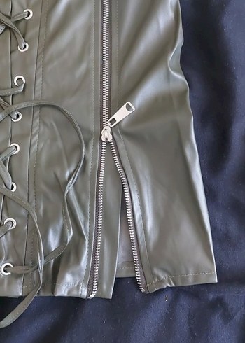 SUNI Deri Mini Etek - Görsel 4