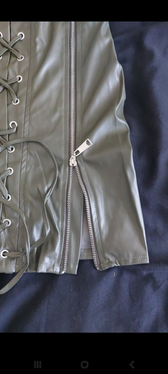 SUNI Deri Mini Etek - Görsel 4