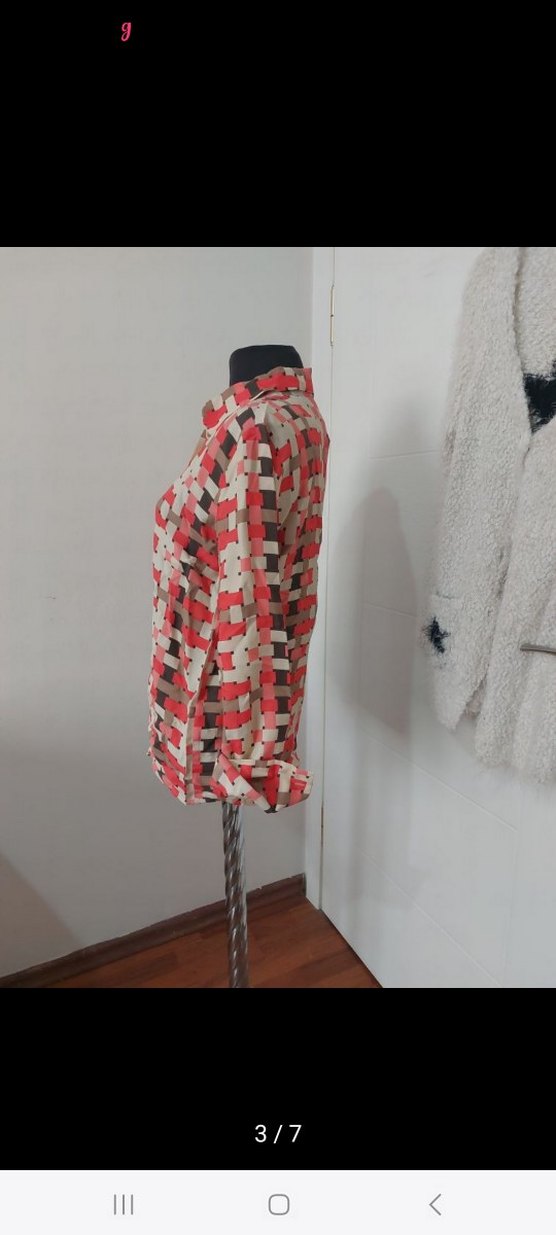 Düğmeli, Uzun Kollu, Bol Kesim Kadın Gömlek - Görsel 2