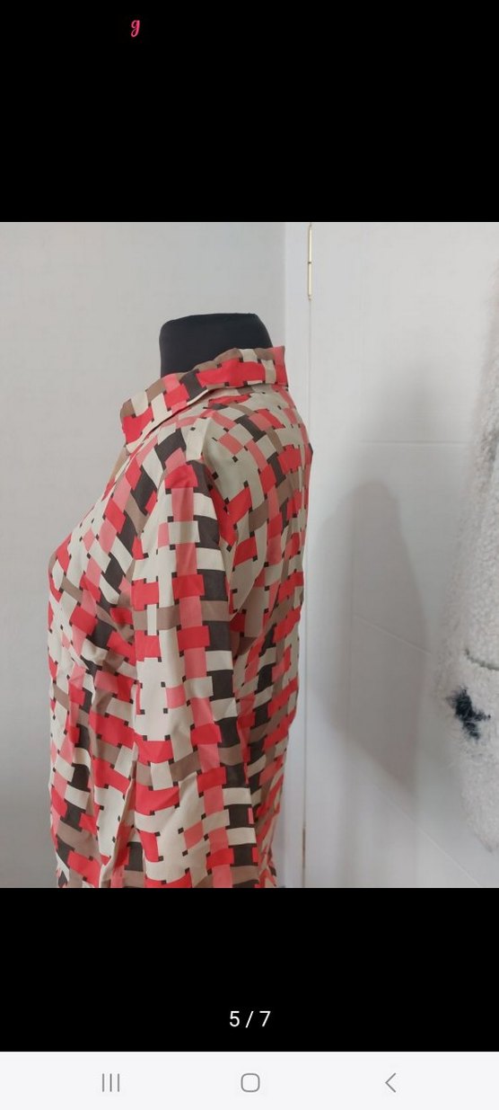 Düğmeli, Uzun Kollu, Bol Kesim Kadın Gömlek - Görsel 5