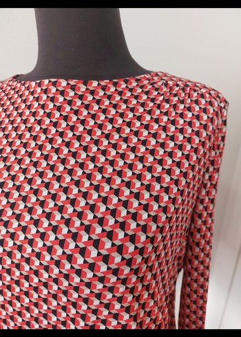 DESENLİ SATEN Kadın Bluz - Görsel 5