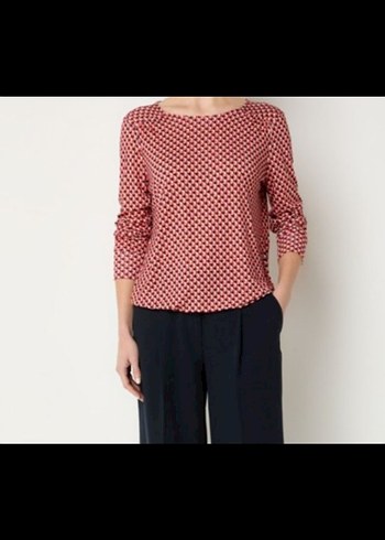 DESENLİ SATEN Kadın Bluz - Görsel 2
