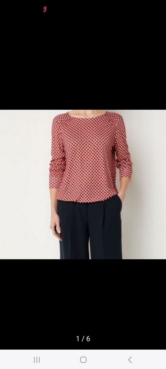 DESENLİ SATEN Kadın Bluz - Görsel 2