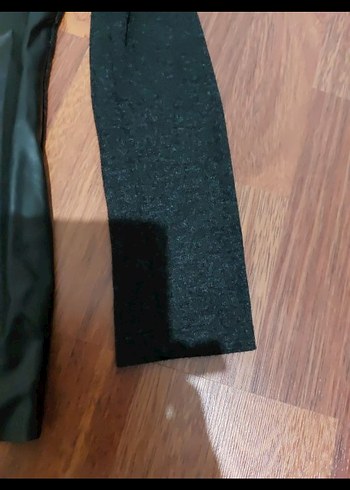 Deri Görünümlü Siyah Uzun Kollu Bluz - Görsel 8