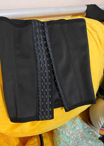 Siyah Fitted Korsesi Midi Boy - Görsel 3