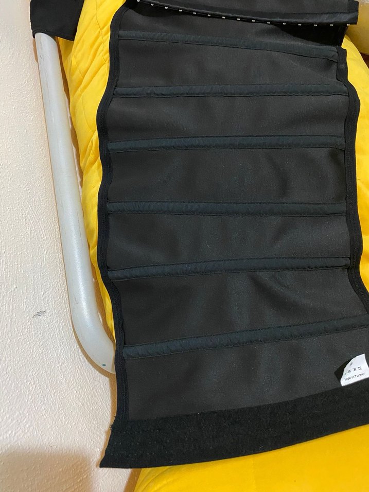 Siyah Fitted  Korsesi Midi Boy - Görsel 2