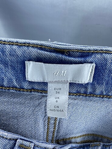 34 Beden mavi Renk H&M Jean / Kot %70 İndirimli.