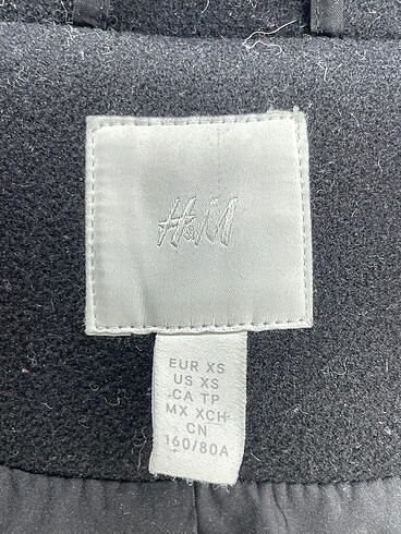 xs Beden siyah Renk H&M Kaban %70 İndirimli.