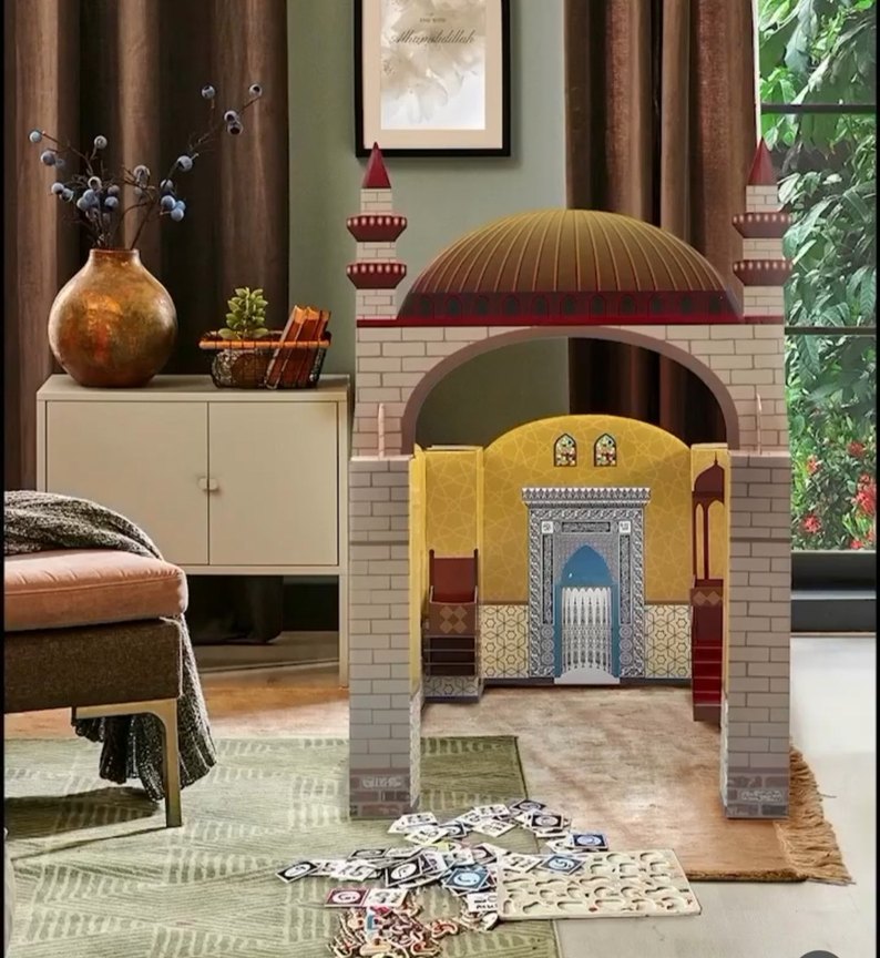 Çocuklar için Renkli cami - Görsel 2