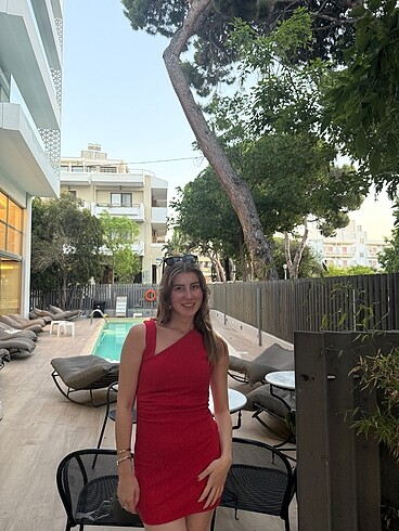 Zara Kırmızı Zara elbise