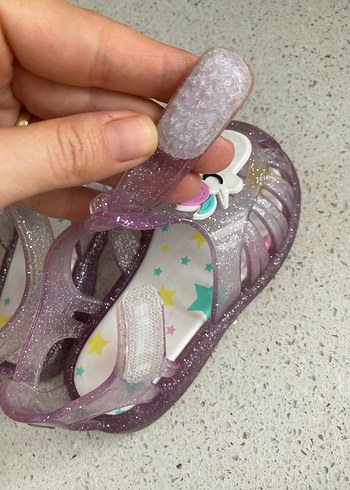 İgor Parlak Mor Unicorn Kız sandalet - Görsel 4