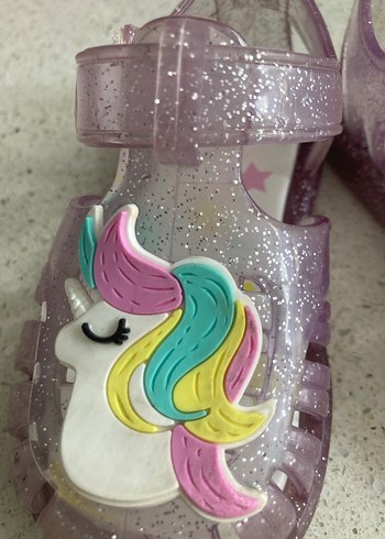 İgor Parlak Mor Unicorn Kız sandalet - Görsel 7