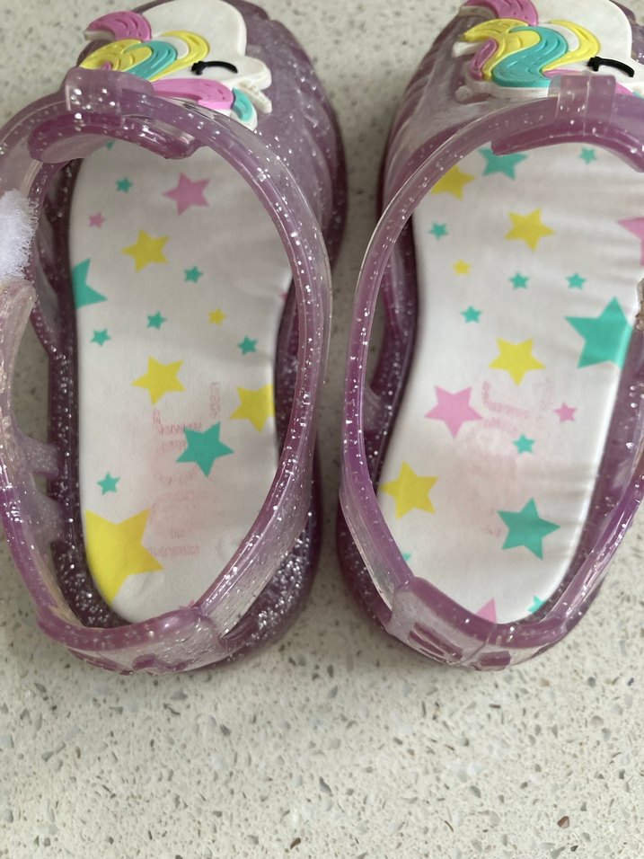 İgor Parlak Mor Unicorn Kız sandalet - Görsel 3