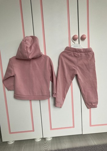 Pembe Bebek Kız Uzun Kollu Takım - Görsel 2