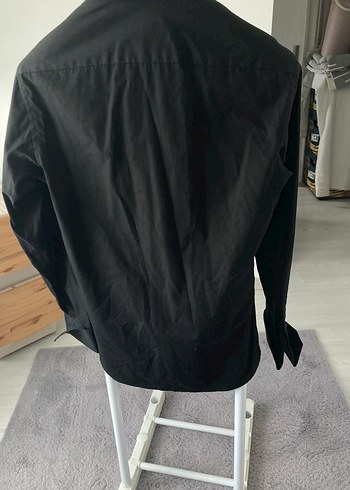 Siyah Uzun Kollu Regular Fit Gömlek Sarar marka - Görsel 3