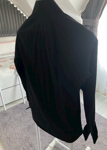 Siyah Uzun Kollu Regular Fit Gömlek Sarar marka - Görsel 4