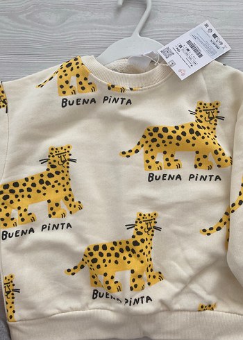 Kız Çocuk Sarı Baskılı Sweatshirt - Görsel 6