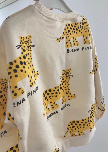 Kız Çocuk Sarı Baskılı Sweatshirt - Görsel 4