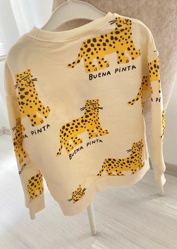 Kız Çocuk Sarı Baskılı Sweatshirt - Görsel 3