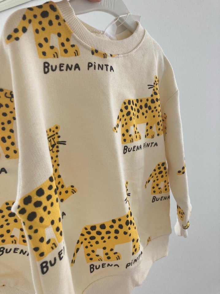 Kız Çocuk Sarı Baskılı Sweatshirt - Görsel 2