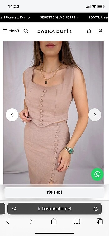 Zara Keten etiketli takım